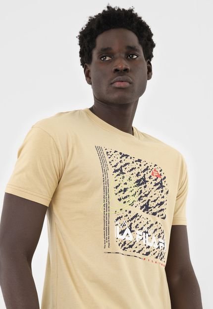 Camiseta Fila Texture Bege - Marca Fila