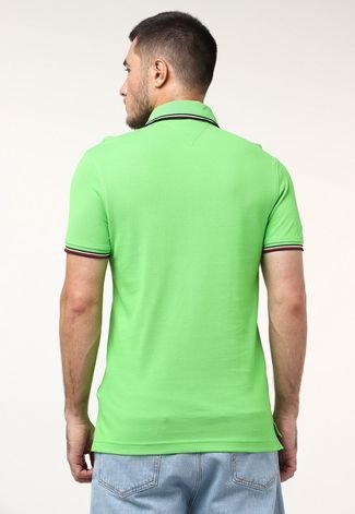 Camisa Polo Tommy Hilfiger Frisos Masculina - Verde