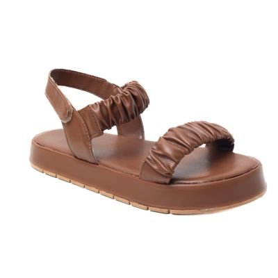 Rasteira DAFITI SHOES Pedraria Caramelo - Compre Agora