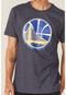 Camiseta NBA Especial Estampada Golden State Warriors Casual Azul Marinho - Marca NBA