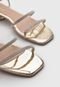 Sandália Dafiti Shoes Metalizada Dourada - Marca DAFITI SHOES