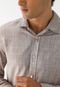 Camisa John John Reta Texturizada Bege - Marca John John