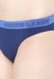 Calcinha Calvin Klein Underwear Tanga Logo Azul-marinho - Marca Calvin Klein Underwear