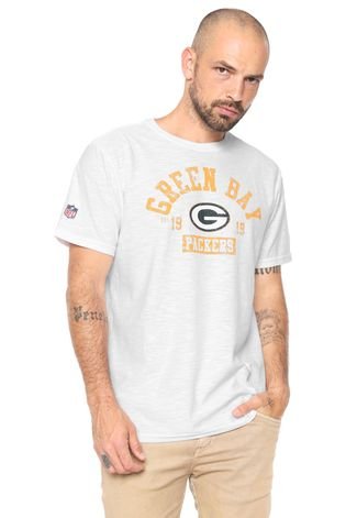 Camiseta New Era Green Bay Packers Branca
