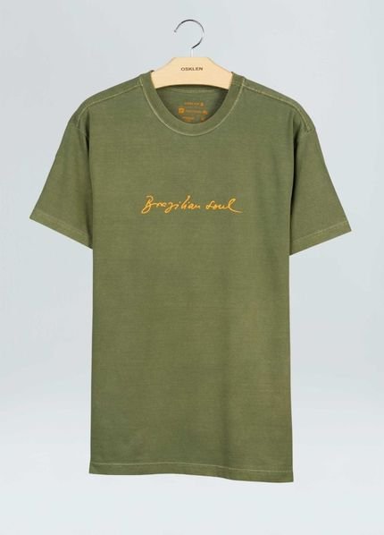 T-shirt Osklen Stone Brazilian Soul  Verde - Marca Osklen