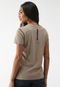 Camiseta Calvin Klein Jeans Reta Logo Bege - Marca Calvin Klein Jeans