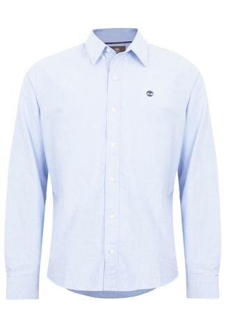 Camisa Timberland Slim Oxford Azul