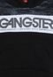 Blusa de Moletom Gangster Menino Escrita Preta - Marca Gangster