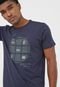 Camiseta Forum Textura Azul-Marinho - Marca Forum