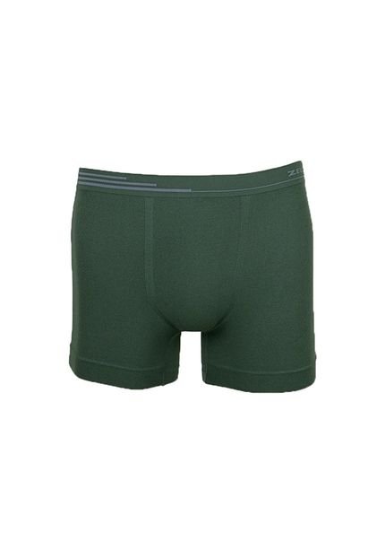 Cueca Boxer Zeus Ultraleve DeMillus 90052 Verde Musgo - Marca Demillus