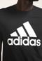 Camiseta adidas Performance D2M Logo Feelready Preta - Marca adidas Performance