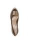 Peep Toe Corda Dourado - Marca My Shoes