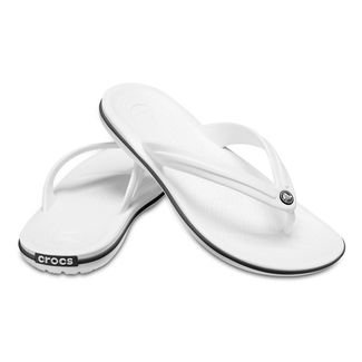 Chinelo crocs crocband flip white Branco