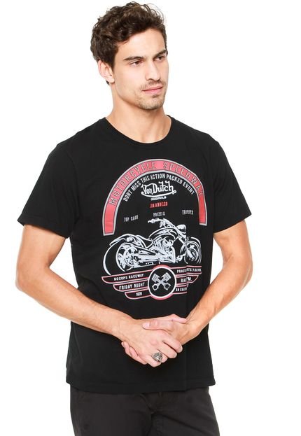 Camiseta Von Dutch Speedway Preta - Marca Von Dutch 