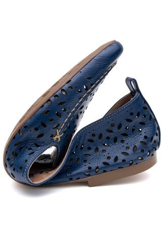 Sapato Mocassim Sapatilha  Conforto SB Shoes ref.40130 Azul
