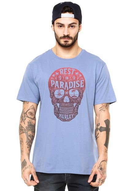 Camiseta Manga Curta Hurley Rest In Paradise Azul - Marca Hurley