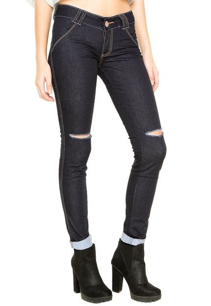 Calça Jeans Biotipo Skinny Beatriz Azul-marinho - Marca Biotipo
