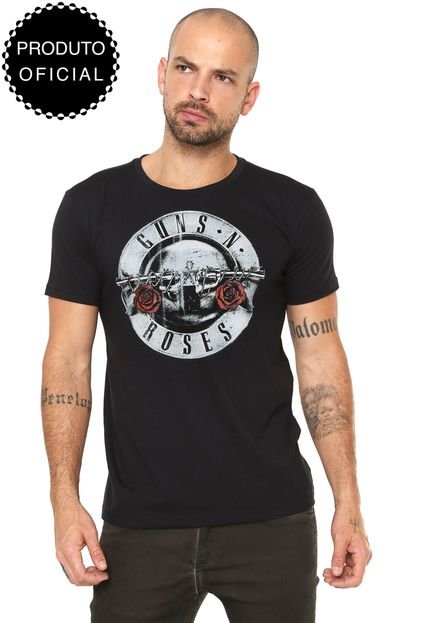 Camiseta bandUP! Guns N' Roses Preta - Marca bandUP!