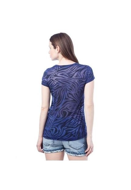 Camiseta Devore Zebra Azul - Marca Eclectic
