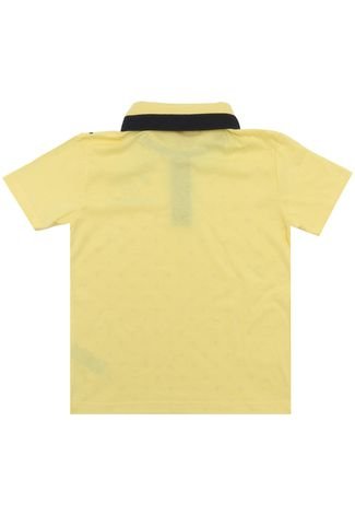 Camisa Polo Kyly Manga Curta Menino Amarela
