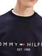 Moletom Tommy Hilfiger Masculino Fleece Logo Crewneck Azul Marinho - Marca Tommy Hilfiger