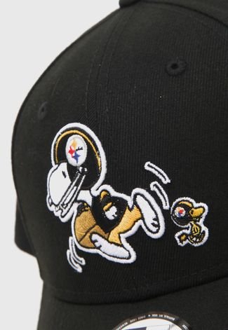 Boné New Era Peanuts Pittsburgh Steelers Preto