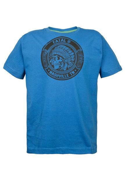 Camiseta Fatal New Azul - Marca Fatal Surf