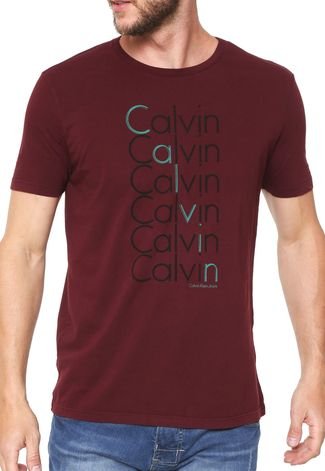 Camiseta Calvin Klein Jeans Classic Vinho