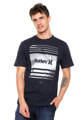 Camiseta Hurley Sustenance Azul-Marinho