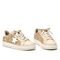 Tenis Via Marte Glam Bege E Dourado  Via Marte Dourado - Marca Via Marte