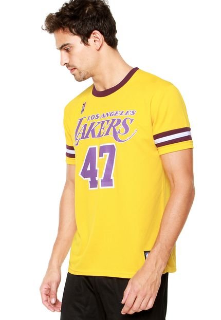 Camiseta NBA Premium Los Angeles Lakers Amarelo - Marca NBA