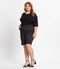 Bermuda Plus Size Em Bengaline Secret Glam Preto - Marca Secret Glam