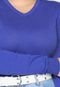 Suéter Tricot Malwee Liso Azul - Marca Malwee