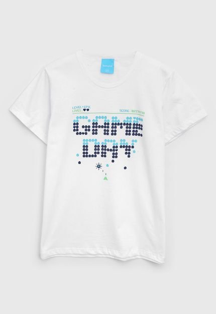 Camiseta Kamylus Infantil Gamer Branca - Marca Kamylus