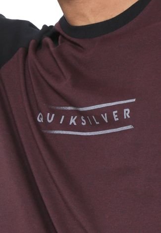 Camiseta Quiksilver Pack Moline Vinho/Preta