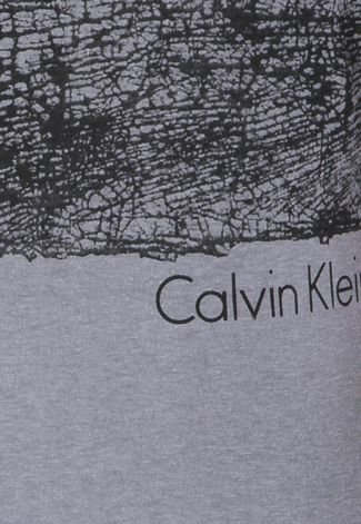 Camiseta Calvin Klein Jeans Line Cinza