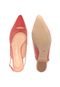 Sapatilha Couro Luiza Barcelos Slingback Coral - Marca Luiza Barcelos