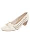 Scarpin Piccadilly Laço Off White - Marca Piccadilly