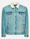 Jaqueta Jeans Levis Masculina Sherpa Trucker Azul Claro Incolor - Marca Levis