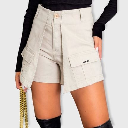 Shorts Cargo Com Aba Feminina Revanche Ferkane - Marca Revanche