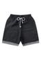 Bermuda Infantil Shorts Moletinho Jeans ecologico Preto - Marca PIFTPAFT