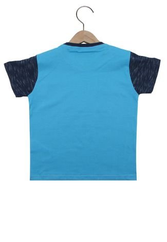 Camiseta Gangster Menino Azul