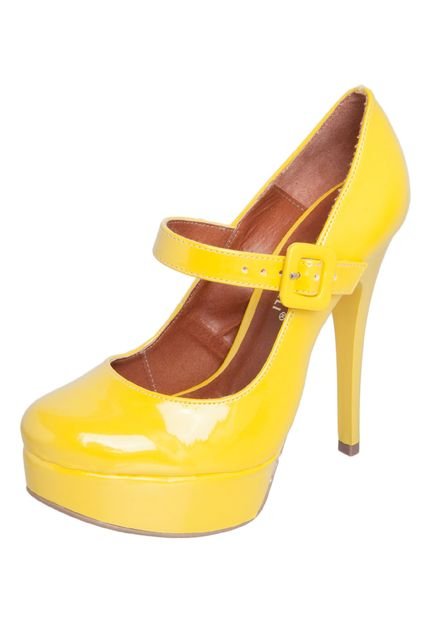 Scarpin Di Cristalli Fashion Amarelo - Marca Di Cristalli