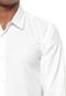 Camisa Aleatory Slim Textura Branca - Marca Aleatory