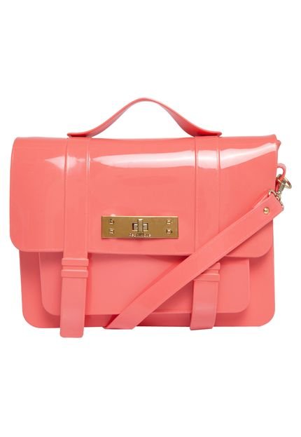 Bolsa Petite Jolie Tiras Coral - Marca Petite Jolie