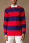 Camisa Polo Polo Ralph Lauren Reta Listrada Vermelha - Marca Polo Ralph Lauren