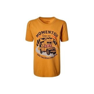 Camiseta Mc Estampada Momentos Reserva Mini Amarelo