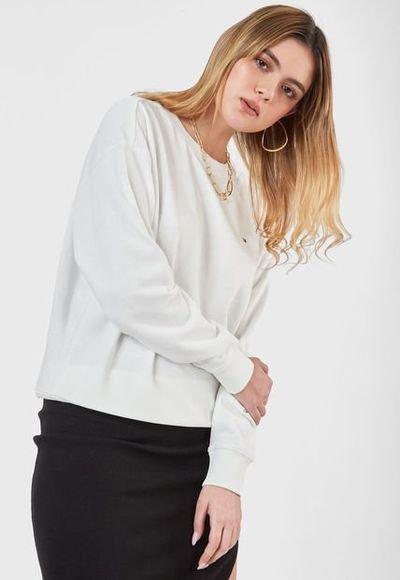Buzo blanco tommy best sale hilfiger