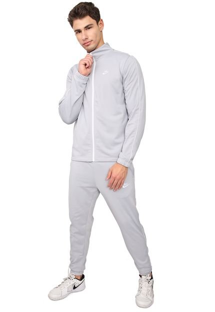 Agasalho Nike Sportswear Nsw Ce Trk Suit Pk Basic Cinza - Marca Nike Sportswear