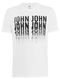 Camiseta John John Masculina Regular Logo Repeat Branca - Marca John John